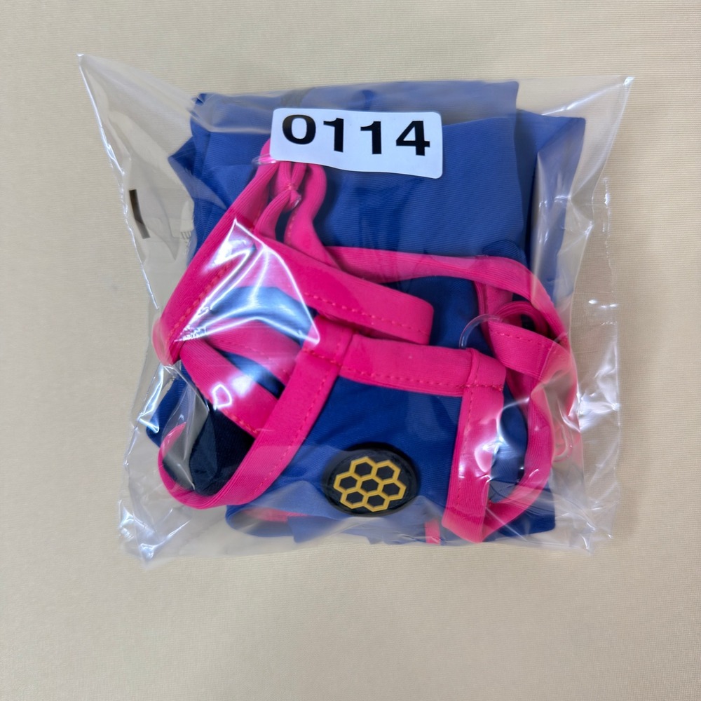 Honeycut Dance Set Kids Size CM Blue Pink Excellent Two Piece Shorts Bra Bow - Picture 9 of 9